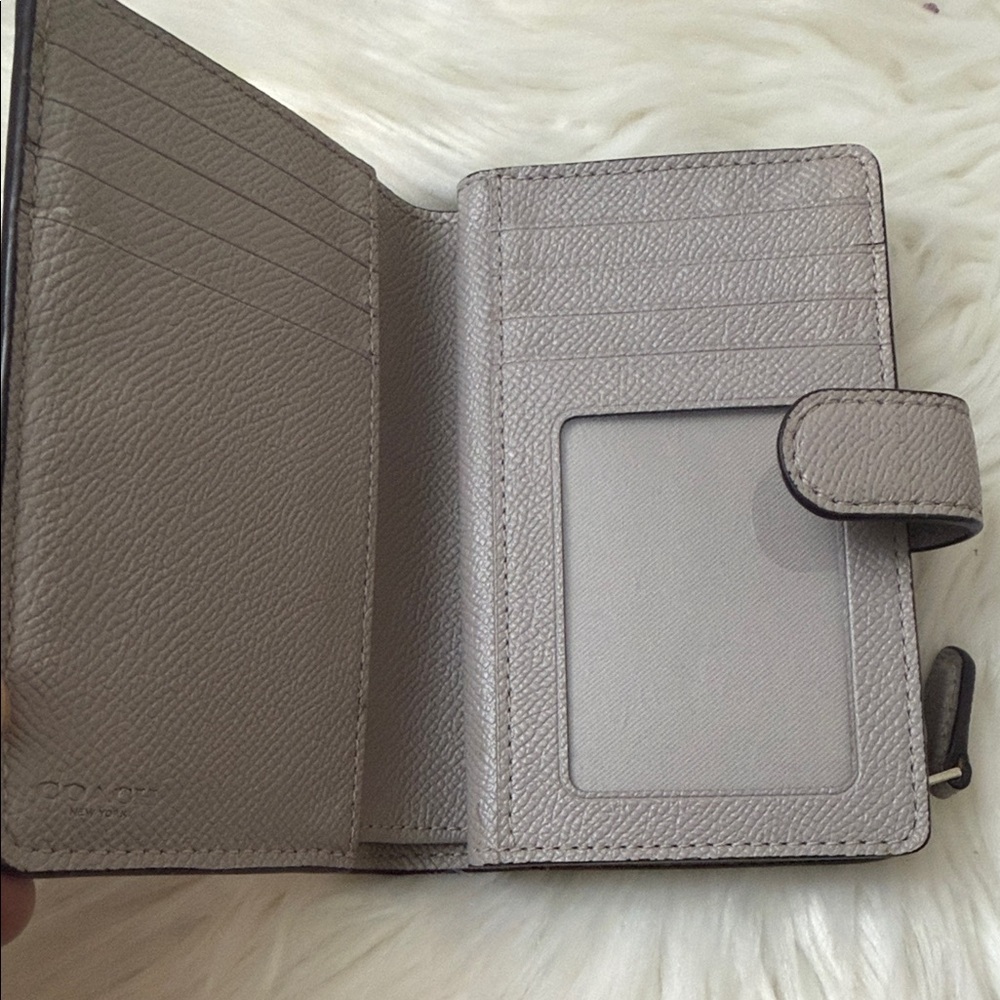 Coach Taupe Leather Men's Wallet - Picture 5 of 6